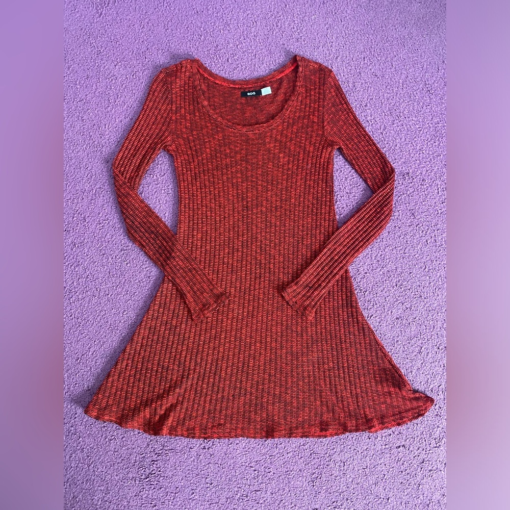 🌷Urban Outfitters BDG burgundy sweater dress size SP